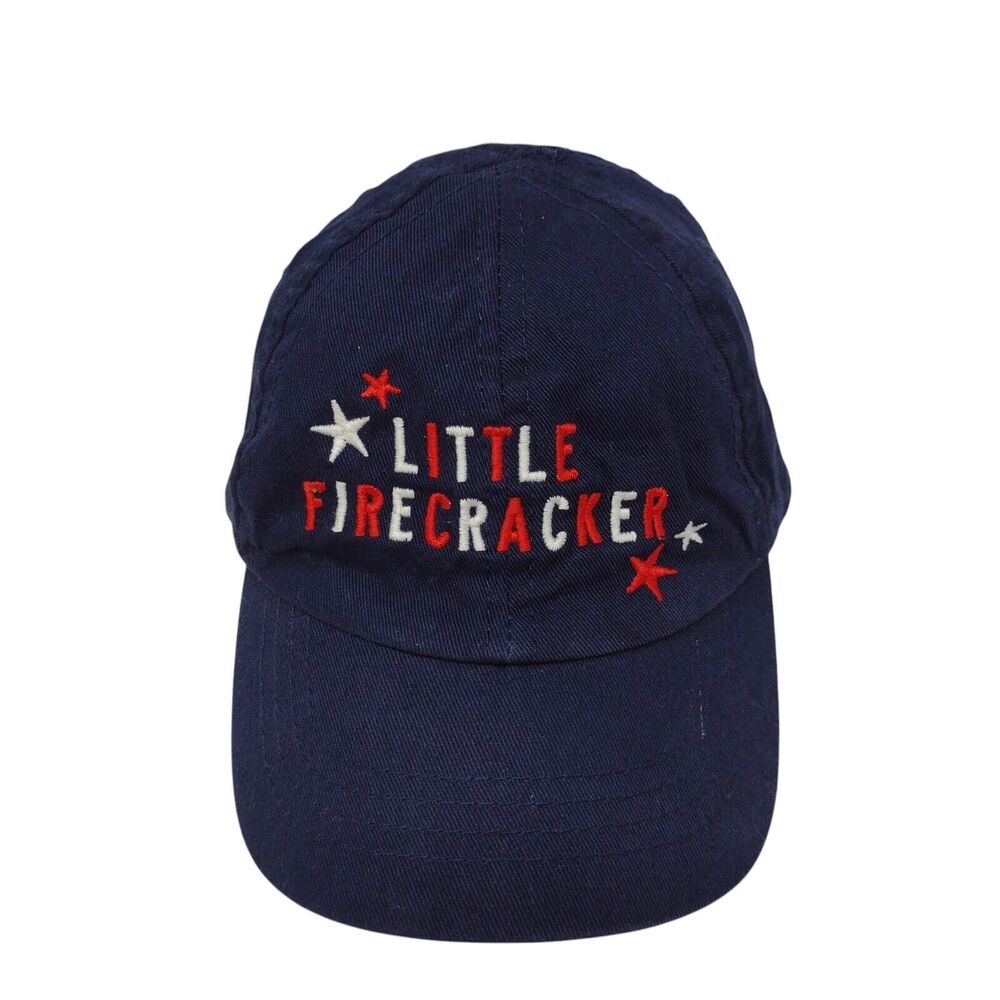 Little Firecracker Baby Stretch Strapback Hat Blue 3-9 Months Carter's Cotton